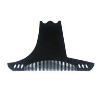 Shaper - per barba multifunzione, curva, a gradini, meckline basette, con pettine a doppio lato, guida flessibile e simmetrica precisa per la linea di stencil per barba da uomo