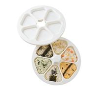 Shaper triangolare a 6 griglie di riso stampo Onigiri,Stampo per panini per pranzo Shaper triangolare | Stampo antiaderente per palline di riso da cucina per colazione, fies