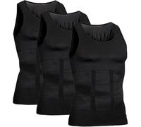 Shaperluv da uomo, 2025 New Shaperluv Tank 2.0 da uomo grande e alto, canottiera modellante per la pancia, canottiera sportiva da uomo, 3 neri., L