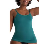 SHAPERMINT Canottiera modellante da donna, con scollo rotondo, modellante per il controllo della pancia, canottiera da donna, Foresta, Small