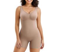SHAPERX Body Contenitivo Modellante Donna Guaina Contenitiva Intimo Snellente Shapewear Bodysuit con Push-up Sedere Pantaloncini