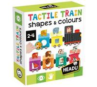 HEADU - Shapes & Colors Tactile Train - Originale Sistema Didattico a Tre Fasi | Trenino Sensoriale per Imparare Forme e Colori, Gioco Educativo Bambini 2-4 Anni, Regalo Natale Pasqua, Made in Italy