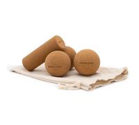 SHAPEVITAL Set fasce e massaggio in sughero naturale | 3 pezzi | con s