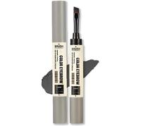 Shaping Long-Lasting Color Dual-Ended Eyebrow Tint Cream,Shape & Hold Dual Tip Eyebrow Tint Cream,Waterproof Long Lasting Multi-Purpose Eyebrow Cream (Gray black)