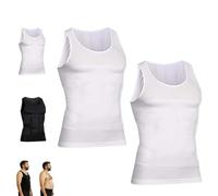 Shaping Tank Men, 2025 New Shaping Sleeveless Shirts, Vest Tummy Tightening for Workout for Men Build Perfect Body (2PCS-B,L)