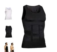Shaping Tank Men, 2025 New Shaping Sleeveless Shirts, Vest Tummy Tightening for Workout for Men Build Perfect Body (Black,M)