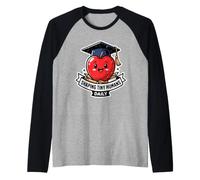 Shaping Tiny Humans, Divertente Insegnante della Apple School Grade Maglia con Maniche Raglan