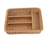 SHAPOKY Cesto per in Rattan Cesto per Cesto per Cesto per Bacchette Cassetto per Desktop in Rattan