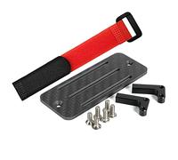 SHAPOKY Vassoio Batteria nel Fibra di Carbonio Supporto Ricevitore ESC per Axial SCX10 Capra 1/10 RC LCG Telaio Centro di gravità Inferiore Rails