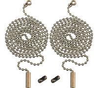 Shappy 2 Pezzi Bronzo Catena in Rilievo Estensione con Connectore per Soffitto Leggero Catena, 1 Metro di Lunghezza (Bronzo)