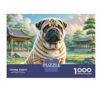 Shar Pei 1000 Pezzi Cartoncino Premium Bundle Di Puzzle Loyal Dog Anti-stress Gioco Creativo Puzzle Per Decorazione Domestica 52x38cm/1000pcs