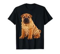Shar Pei Cane Razza Divertente Cani Amante per Uomini Donne Bambini Maglietta