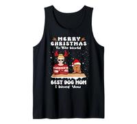 Shar Pei Christmas To The World Best Dog Mom Funny Xmas Canotta