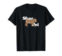 Shar Pei, illustrazione, di, uno, cucciolo, cane, carino, con, rotoli Maglietta