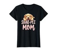 Shar Pei Mamma Cane Shar-Pei Mama Cucciolo carino Maglietta