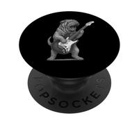 Shar Pei Suonare la Chitarra Musica Rock Amante dei PopSockets PopGrip Adesivo
