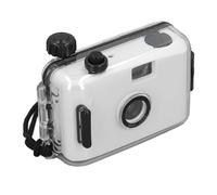 Sharainn Fotocamera Pellicola, Fotocamera Pellicola Riutilizzabile da 35 Mm con Custodia per L'acqua, velocità Dell'otturatore 1/100s, Obiettivo F/9 28mm, Fotocamera retrò (bianco e nero)