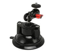 Sharainn Potente Supporto a Ventosa, Supporto a Ventosa in Metallo con Braccio Articolato a Doppia Sfera, Supporto per Fotocamera da Auto con Foro per Vite da 1/4 con Presa Forte per