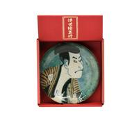 Sharaku Kabuki Actor Small Plate Ukiyo-e Art Display Stand Box Made in Japan