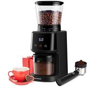 SHARDOR Macina Caffe' Elettrico Grinder a Cono in 31 livelli di Macinatura Fine per Grinder Elettrico Espresso Schermo LCD e Timer Digitale Preciso Nero