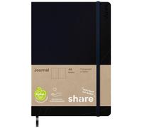 share 4-0014103 Taccuino bianco Blu scuro Numero di fogli: 192 DIN A5