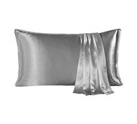 SHARE SILK Federa di Seta Naturale, Seta di gelso Pura al 100% 22 Momme Federe, 1 Pezzo di Federa in Seta Protegge I Capelli e La Pelle Previene Le Rughe Grigie (50 * 75cm)