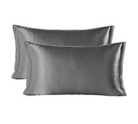 SHARE SILK Federa di Seta Naturale, Seta di gelso Pura al 100% 22 Momme Federe 2 Pezzi Set, Federa in Seta Protegge I Capelli e La Pelle Previene Le Rughe Grigie (50 * 75cm)