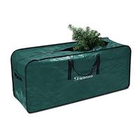 SHareconn Borsa Natalizia per Albero di Natale da 7.5 Piedi, Resistente Panno Impermeabile Decorazioni Natalizie Borsa Portaoggetti per Alberi di Natale di Grande capacità，Verde Scuro