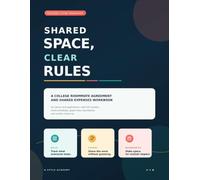 Shared Space, Clear Rules: A College Roommate Agreement and Shared Expenses Workbook for Dorms and Apartments with Bill Trackers, Chore Schedules, Guest Rules, Boundaries, and Conflict Check-Ins