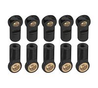 ShareGoo M3 - Supporto per testa sferica con filettatura da 3 mm, compatibile con Tamiya Redcat HSP Traxxas Axial SCX10 1/10 RC, per auto, camion, barca, robot fai da te, L22 mm (nero)