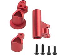 ShareGoo, set di manovelle per sterzo in lega di alluminio, compatibile con 1/10 Losi Tenacity TT Pro 4WD SCT DB Pro Lasernut U4 RC Truck (rosso)