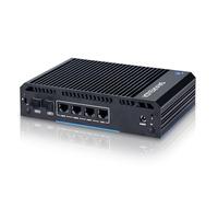 Sharevdi Firewall Mini PC Intel N150 Router 2X SFP+ 4X Intel i226 LAN Ethernet, Rete Gateway Soft Router AES NI/HD/COM 8G DDR4 128G SSD M.2 NVME (Intel N150 senza ventola)