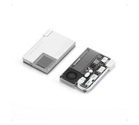 sharge Disk Pro 1TB SSD portatile con ventola di raffreddamento attiva, hub a 4 porte con HDMI 2.1, cavo integrato a 10 Gbps, disco a stato solido esterno magnetico per MacBook, PC e altro - Bianco