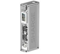 SHARGEEK 140 Power Bank, Batterie Externe Portable 20000mAh 140W avec Écran Transparent Smart Display, Ports USB-C USB-A, Chargeur Rapide pour Ordinateur Portable, iPhone 16/15, MacBook, Steam Deck