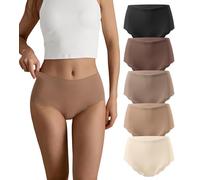SHARICCA Slip per donna senza cuciture, a vita alta, comodi, hipster, senza cuciture, mutande, panty, confezione multipla, XXL