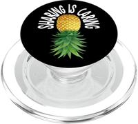 Sharing is Caring Upside Down Ananas Divertente Swinger PopSockets PopGrip per MagSafe