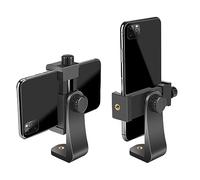 SharingMomentLBB Supporto per smartphone di alta qualità, sia in modalità orizzontale che verticale; larghezza regolabile da 1/4 di vite adattatore universale per treppiede; morsetto professionale con