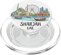 Sharjah Emirates Emirati Arabi Uniti souvenir di viaggio città punto di riferimento regalo PopSockets PopGrip per MagSafe