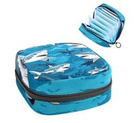 Shark-134 - Borsa per il primo ciclo mestruale, per ragazze e donne, per coppette mestruali, per mestruazioni femminili