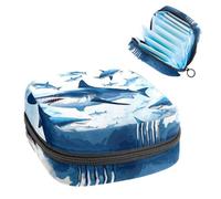 Shark-200 - Borsa per il primo ciclo mestruale, per ragazze e donne, per coppette mestruali, per mestruazioni femminili