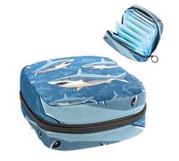 Shark-541 - Borsa per il primo ciclo mestruale, per ragazze e donne, per coppette mestruali, per mestruazioni femminili
