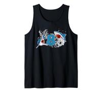 Shark 8th Birthday Ocean Animal 8 Anni Kid Party Theme Canotta