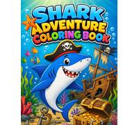 Shark Adventure Coloring Book: Filled with 53 fun, friendly shark scenes for kids