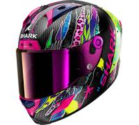 Shark Aeron Fawn, casco integrale M male Nero/Giallo/Fucsia/Blu