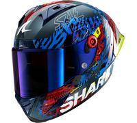 Shark Aeron-GP FIM Racing 02 Speed-Vib, casco integrale XL female Carbonio/Blu/Rosso