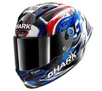 SHARK Aeron GP FIM Replica ZARCO Signature WKB, Casco Moto Integrale Unisex, White Black Blue, XS