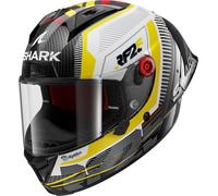 Casco Integrale Shark Aeron-Gp Carbon Replica Raul Fernandez Signature Bianco Giallo XL