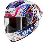 Shark Aeron GP Replica Zarco GP de France Casco, bianco-porpora, taglia XS per maschi