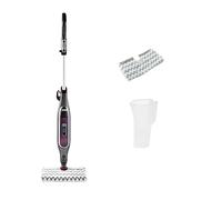 Shark Automatic Klik n' Flip Steam Mop, Scopa a Vapore Intelligente, Cavo 6 m, 2 Panni Lavabili, Serbatoio Capacità di 375 ml, Riscaldamento in 30 Secondi, Bordeaux/Grigio, S6003EU