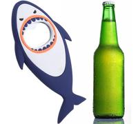 Shark Bottle Openers, Creative Shark Fridge Magnet Cartoon Ocean Animal Beer Bottle Opener Portable Shark Corkscrew Refrigerator Magnet